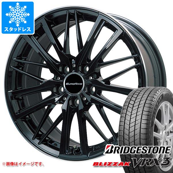 【タイヤ交換対象】VW ゴルフ8 CD系用 スタッドレス ブリヂストン ブリザック VRX3 225/45R17 91Q ユーロアクシス ガヤ W5 タイヤホイール4本セット