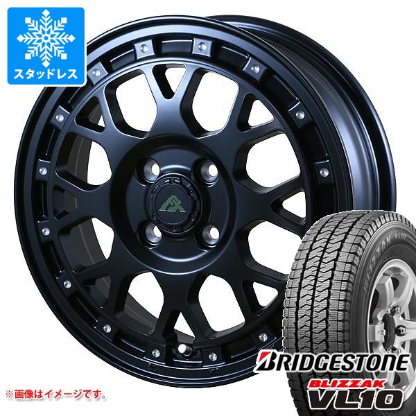 【タイヤ交換対象】スタッドレスタイヤ ブリヂストン ブリザック VL10 145/80R12 80/78N (145R12 6PR相当) ＆ ドゥオール フェニーチェ クロス XC8 4.0-12 タイヤホイール4本セット145/80-12 BRIDGESTONE BLIZZAK VL10