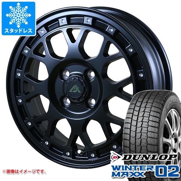 【タイヤ交換対象】スタッドレスタイヤ ダンロップ ウインターマックス02 WM02 155/70R12 73Q ＆ ドゥオール フェニーチェ クロス XC8 4.0-12 タイヤホイール4本セット155/70-12 DUNLOP WINTER MAXX 02 WM02