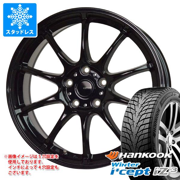 【タイヤ交換対象】2025年製 スタッドレスタイヤ ハンコック ウィンターアイセプト iZ3 X for SUV W636A 225/60R18 100H ＆ ジースピード G-07 7.5-18 タイヤホイール4本セット225/60-18 HANKOOK Winter i cept iZ3 X for SUV W636A
