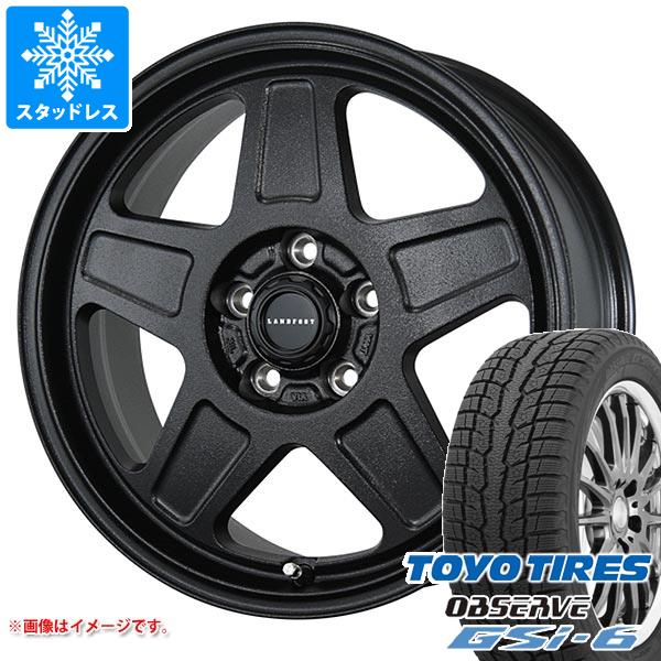 【タイヤ交換対象】CX-5 KE/KF系用 スタッドレス トーヨー オブザーブ GSi-6 225/70R16 103Q ランドフット GWD タイヤホイール4本セット
