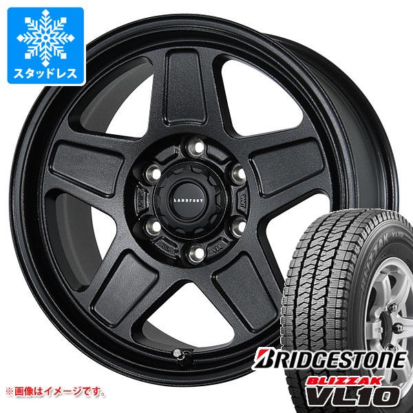 【タイヤ交換対象】ハイエース 200系用 スタッドレス ブリヂストン ブリザック VL10 195/80R15 107/105N ランドフット GWD タイヤホイール4本セット