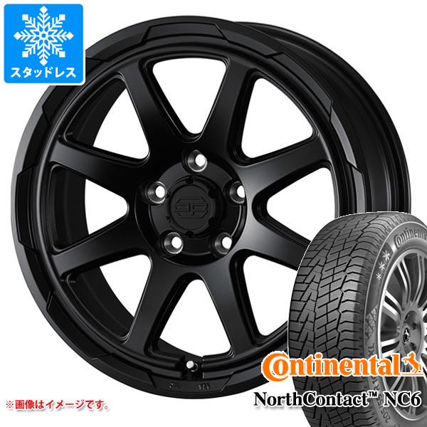 【タイヤ交換対象】アウトランダー GF/GG系用 スタッドレス コンチネンタル ノースコンタクト NC6 235/65R17 108T XL スタットベルク タイヤホイール4本セット