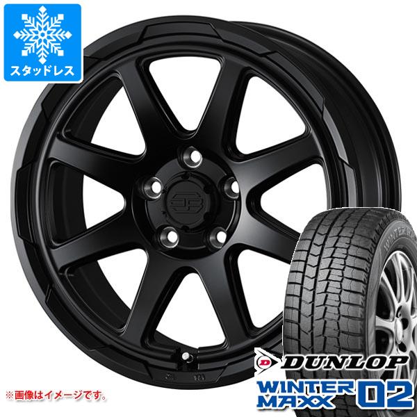 【タイヤ交換対象】T31エクストレイル用 スタッドレス ダンロップ ウインターマックス02 WM02 215/65R16 98Q スタットベルク タイヤホイール4本セット