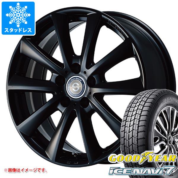 【タイヤ交換対象】アルファロメオ MiTo用 2023年製 スタッドレス グッドイヤー アイスナビ7 215/45R17 87Q チームスパルコ ヴァローザ タイヤホイール4本セット