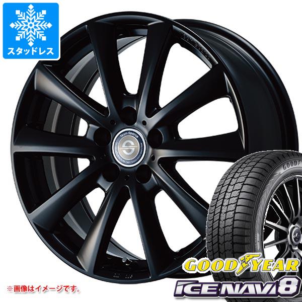 【タイヤ交換対象】アルファロメオ ジュリア用 スタッドレス グッドイヤー アイスナビ8 225/50R17 94Q チームスパルコ ヴァローザ タイヤホイール4本セット