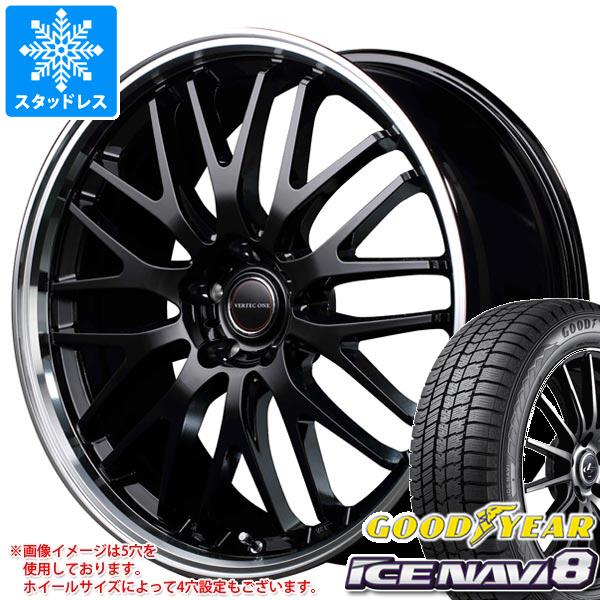 【タイヤ交換対象】クロストレック GU系用 スタッドレス グッドイヤー アイスナビ8 225/55R18 98Q ヴァーテックワン エグゼ10 タイヤホイール4本セット