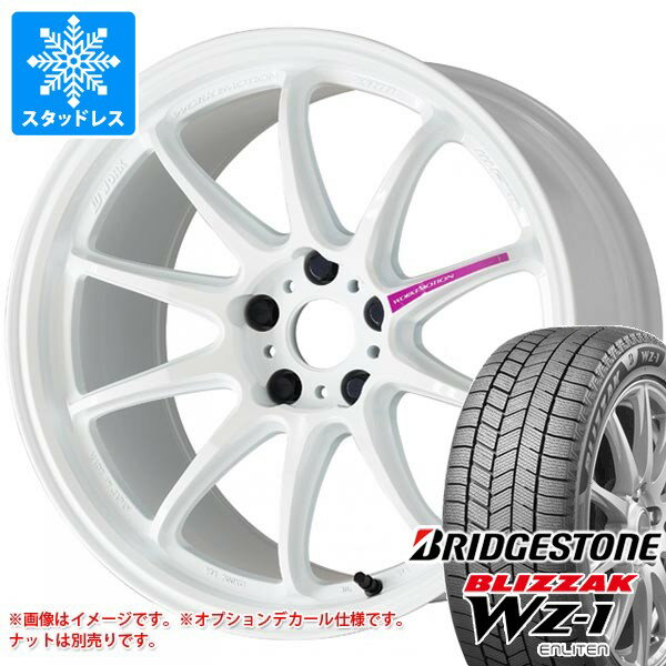 【タイヤ交換対象】スタッドレスタイヤ ブリヂストン ブリザック WZ-1 215/50R17 91Q ＆ ワーク エモーション ZR10 7.0-17 タイヤホイール4本セット215/50-17 BRIDGESTONE BLIZZAK WZ-1