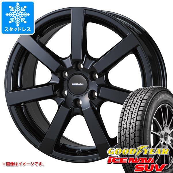 【タイヤ交換対象】キャデラック XT5 C1系用 スタッドレス グッドイヤー アイスナビ SUV 235/65R18 106Q U.Sデザイン キャスラー タイヤホイール4本セット