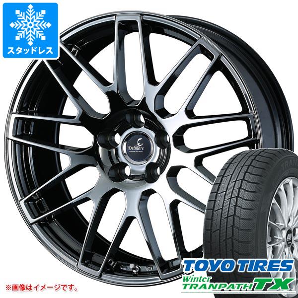 【タイヤ交換対象】 レクサス NX 10系用 スタッドレス トーヨー ウィンタートランパス TX 225/60R18 100Q デルモア LC.S タイヤホイール4本セット
