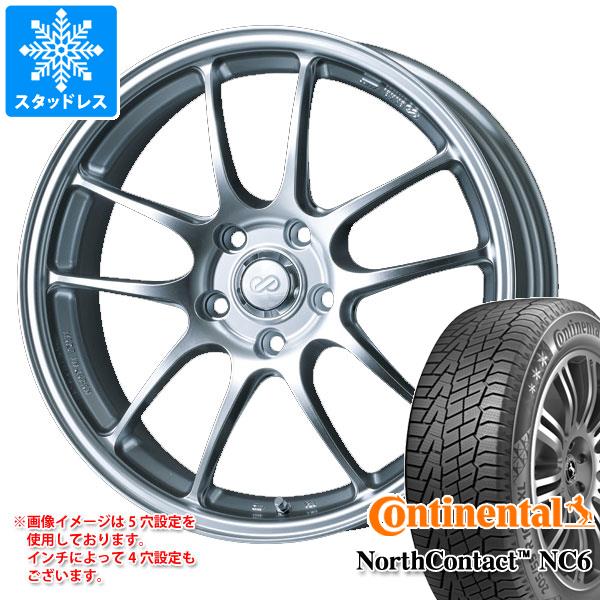 【タイヤ交換対象】スタッドレスタイヤ コンチネンタル ノースコンタクト NC6 245/45R18 100T XL ＆ エンケイ パフォーマンスライン PF01 8.0-18 タイヤホイール4本セット245/45-18 CONTINENTAL NorthContact NC6