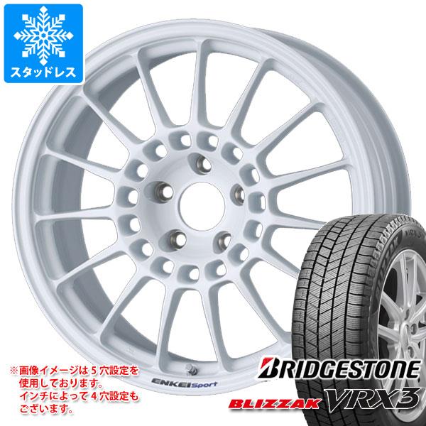 【タイヤ交換対象】スタッドレスタイヤ ブリヂストン ブリザック VRX3 235/60R18 107Q XL ＆ エンケイ スポーツ RC-T5 8.5-18 タイヤホイール4本セット235/60-18 BRIDGESTONE BLIZZAK VRX3