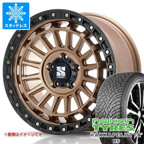 【タイヤ交換対象】ジープ ラングラー JK/JL系用 スタッドレス ノキアン ハッカペリッタ R5 SUV 265/65R18 114R MLJ エクストリームJ XJ08 タイヤホイール4本セット