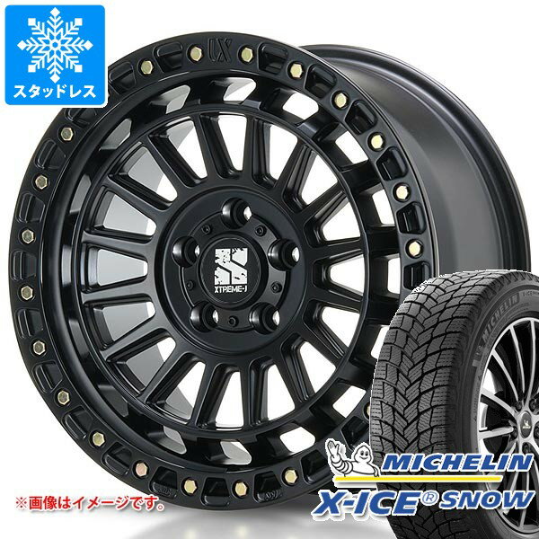 【タイヤ交換対象】ミツビシ デリカD5用 スタッドレス 2025年製 ミシュラン エックスアイススノー SUV 225/65R17 106T XL MLJ エクストリームJ XJ08 タイヤホイール4本セット