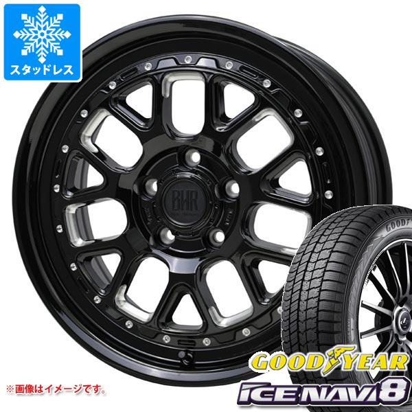 【タイヤ交換対象】T31エクストレイル用 スタッドレス グッドイヤー アイスナビ8 215/65R16 98Q バークレイハードロック ヒューロン タイヤホイール4本セット