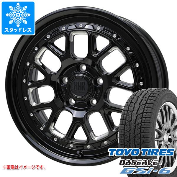 【タイヤ交換対象】エクリプスクロス GK系用 スタッドレス トーヨー オブザーブ GSi-6 225/70R16 103Q バークレイハードロック ヒューロン タイヤホイール4本セット