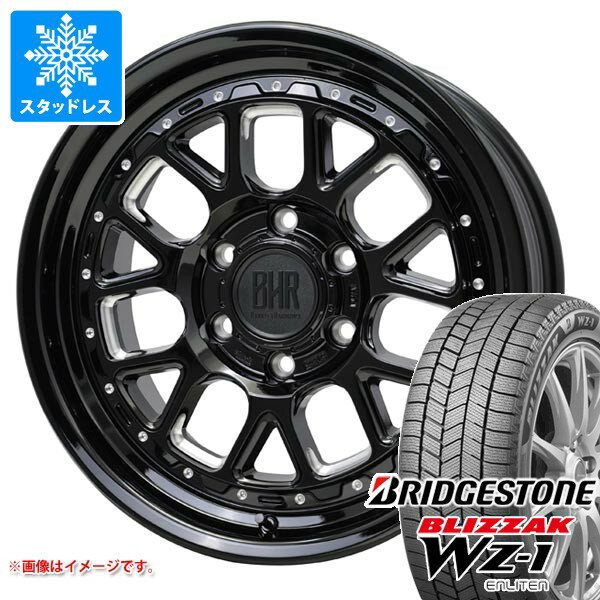 【タイヤ交換対象】ニッサン NV350キャラバン E26用 スタッドレス ブリヂストン ブリザック WZ-1 215/70R16 100Q バークレイハードロック ヒューロン タイヤホイール4本セット