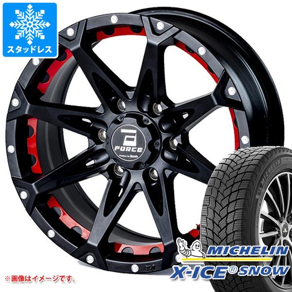 【タイヤ交換対象】ランドクルーザー プラド 150系用 スタッドレス ミシュラン エックスアイススノー SUV 265/60R18 110T フォース デナリ タイヤホイール4本セット