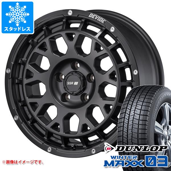 【タイヤ交換対象】エクリプスクロス GK系用 スタッドレス ダンロップ ウインターマックス03 WM03 225/65R17 102Q SSR ディバイド G:M タイヤホイール4本セット