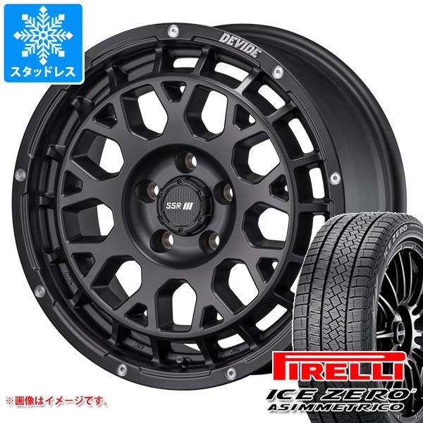 【タイヤ交換対象】CX-8 KG系用 スタッドレス ピレリ アイスゼロアシンメトリコ 225/65R17 106H XL SSR ディバイド G:M タイヤホイール4本セット