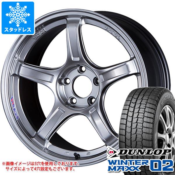 【タイヤ交換対象】スタッドレスタイヤ ダンロップ ウインターマックス02 WM02 225/45R18 91Q ＆ SSR GTX03 8.5-18 タイヤホイール4本セット225/45-18 DUNLOP WINTER MAXX 02 WM02