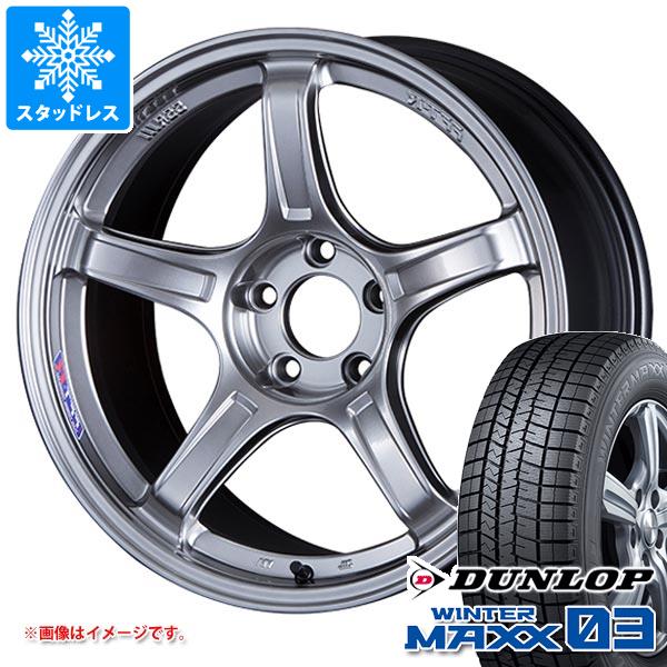 【タイヤ交換対象】スタッドレスタイヤ ダンロップ ウインターマックス03 WM03 215/40R18 89Q XL ＆ SSR GTX03 7.5-18 タイヤホイール4本セット215/40-18 DUNLOP WINTER MAXX 03 WM03