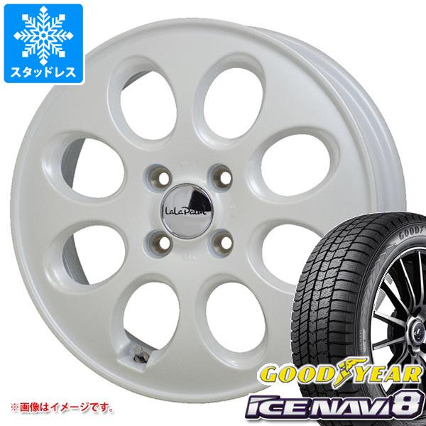 【タイヤ交換対象】アトレーワゴン S300系用 スタッドレス グッドイヤー アイスナビ8 165/65R14 79Q ララパーム オーバル タイヤホイール4本セット