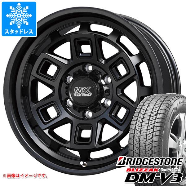 【タイヤ交換対象】ハイラックスサーフ215系用 スタッドレス ブリヂストン ブリザック DM-V3 265/65R17 112Q マッドクロス アイヴァー タイヤホイール4本セット