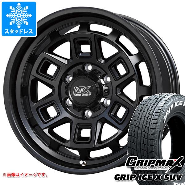 【タイヤ交換対象】ハイエース 200系用 スタッドレス グリップマックス グリップアイスエックス SUV 215/70R16 100Q ホワイトレター マッドクロス アイヴァー タイヤホイール4本セット