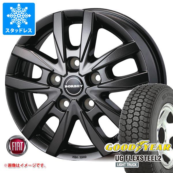 【タイヤ交換対象】フィアット デュカト L2H2/L3H2/L3H3用 スタッドレス グッドイヤー UG フレックススチール2 225/75R16 118/116L ボルベット タイプCW5 タイヤホイール4本セット