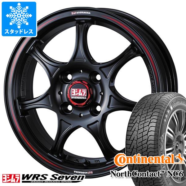 【タイヤ交換対象】アトレーワゴン S300系用 スタッドレス コンチネンタル ノースコンタクト NC6 165/65R14 79T ヨシムラ WRS セブン タイヤホイール4本セット