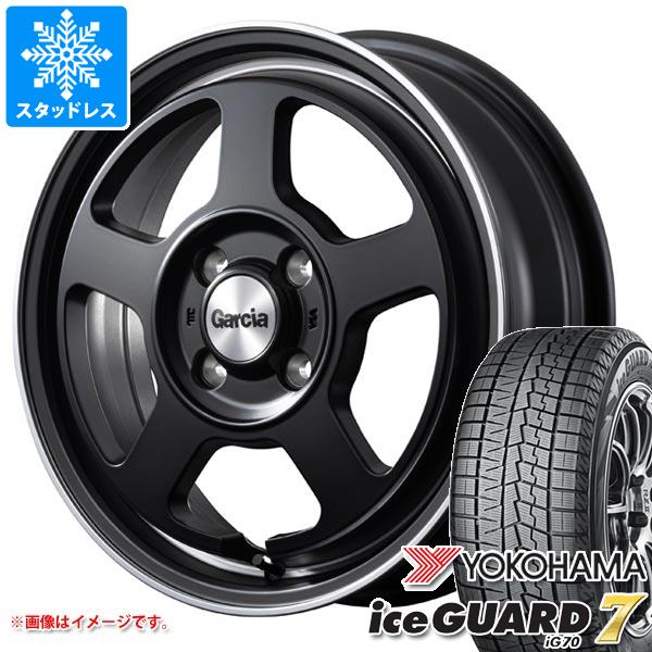 【タイヤ交換対象】ハスラー用 スタッドレス ヨコハマ アイスガードセブン iG70 165/70R14 81Q ガルシア シカゴ5 タイヤホイール4本セット