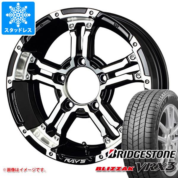【タイヤ交換対象】スズキ ジムニーノマド JC74W用 スタッドレス ブリヂストン ブリザック VRX3 215/70R16 100Q レイズ デイトナ FDX-J タイヤホイール4本セット