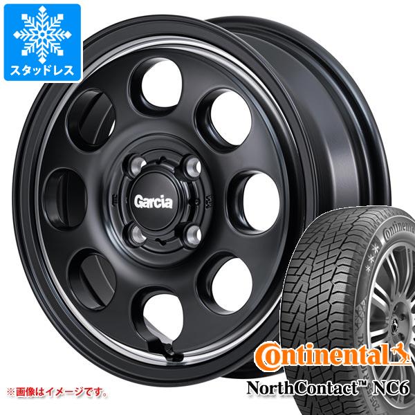 【タイヤ交換対象】ハスラー用 スタッドレス コンチネンタル ノースコンタクト NC6 165/65R14 79T ガルシア パーム8 タイヤホイール4本セット