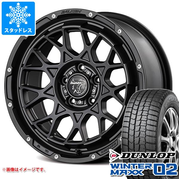 【タイヤ交換対象】T31エクストレイル用 スタッドレス ダンロップ ウインターマックス02 WM02 215/65R16 98Q ヴァルケン ローツェ タイヤホイール4本セット