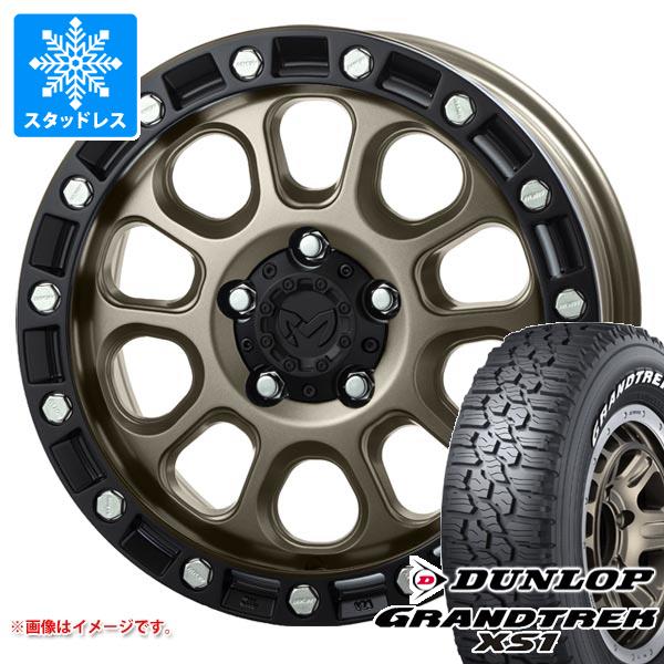 【タイヤ交換対象】T31エクストレイル用 スタッドレス ダンロップ グラントレック XS1 LT215/70R16 100/97N ホワイトレター MKW M204 タイヤホイール4本セット