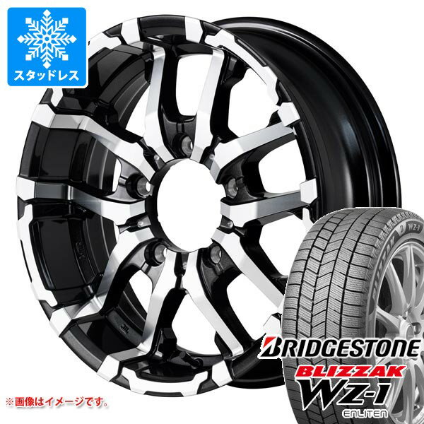 【タイヤ交換対象】5本セット スズキ ジムニー JB64W用 スタッドレス ブリヂストン ブリザック WZ-1 215/70R16 100Q ナイトロパワー M26 クロスファング タイヤホイール5本セット