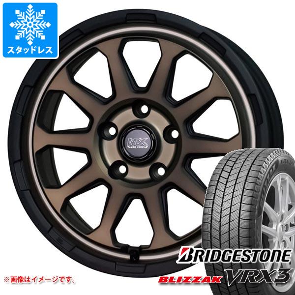 【タイヤ交換対象】T31エクストレイル用 スタッドレス ブリヂストン ブリザック VRX3 225/70R16 103Q マッドクロスレンジャー タイヤホイール4本セット