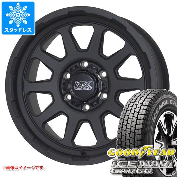 【タイヤ交換対象】トヨタ ハイエース 200系用 スタッドレス 2025年製 グッドイヤー アイスナビカーゴ 195/80R15 107/105N マッドクロスレンジャー タイヤホイール4本セット
