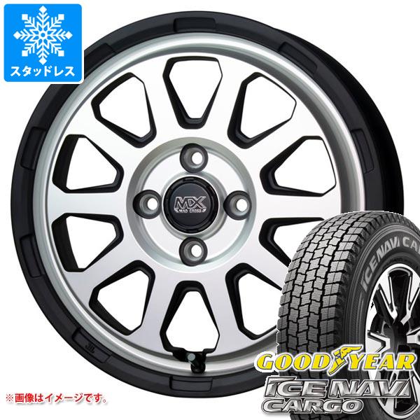 【タイヤ交換対象】キャリイ DA16T用 スタッドレス グッドイヤー アイスナビカーゴ 145/80R12 80/78N (145R12 6PR相当) マッドクロスレンジャー タイヤホイール4本セット