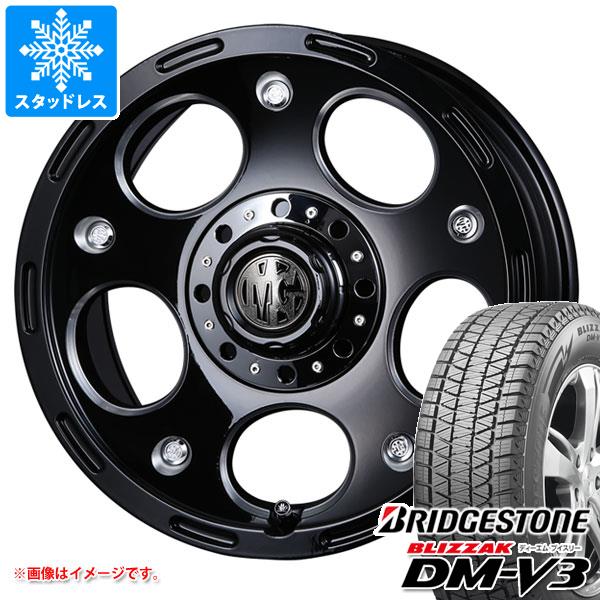 【タイヤ交換対象】ランドクルーザー プラド 150系用 スタッドレス ブリヂストン ブリザック DM-V3 265/65R17 112Q クリムソン MG デーモン タイヤホイール4本セット