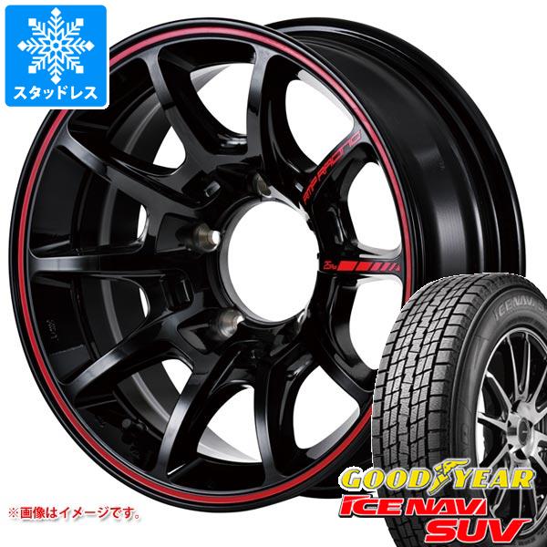 【タイヤ交換対象】5本セット ジムニー用 スタッドレス グッドイヤー アイスナビ SUV 175/80R16 91Q RMP レーシング R25 プラス タイヤホイール5本セット