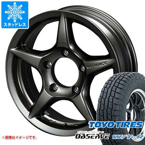 【タイヤ交換対象】ジムニー用 スタッドレス トーヨー オブザーブ WTR 185/85R16 105/103N LT アピオ ワイルドボア X タイヤホイール4本セット