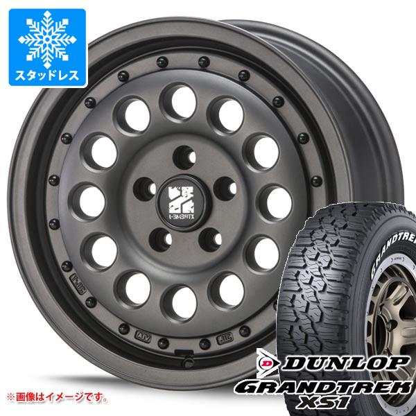【タイヤ交換対象】デリカD5用 スタッドレス ダンロップ グラントレック XS1 LT215/70R16 100/97N ホワイトレター MLJ エクストリームJ ラギッド タイヤホイール4本セット