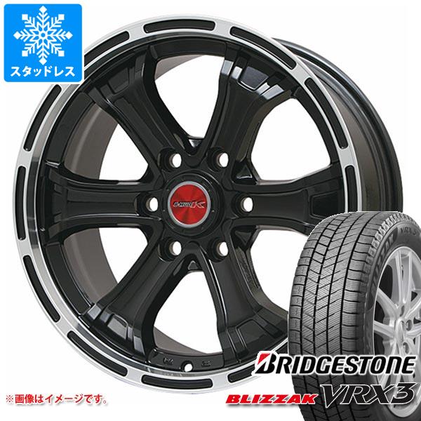 【タイヤ交換対象】ランドクルーザー300用 スタッドレス ブリヂストン ブリザック VRX3 265/65R18 116Q XL B マッド K タイヤホイール4本セット