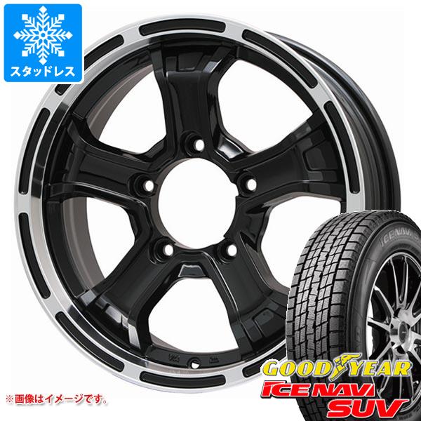 【タイヤ交換対象】ジムニーシエラ JB74W用 2025年製スタッドレス グッドイヤー アイスナビ SUV 195/80R15 96Q B マッド K タイヤホイール4本セット
