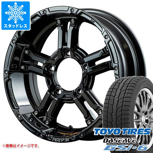 【タイヤ交換対象】ジムニーシエラ JB74W用 2025年製 スタッドレス トーヨー オブザーブ GSi-6 215/70R16 100Q レイズ デイトナ FDX-J コレクション タイヤホイール4本セット
