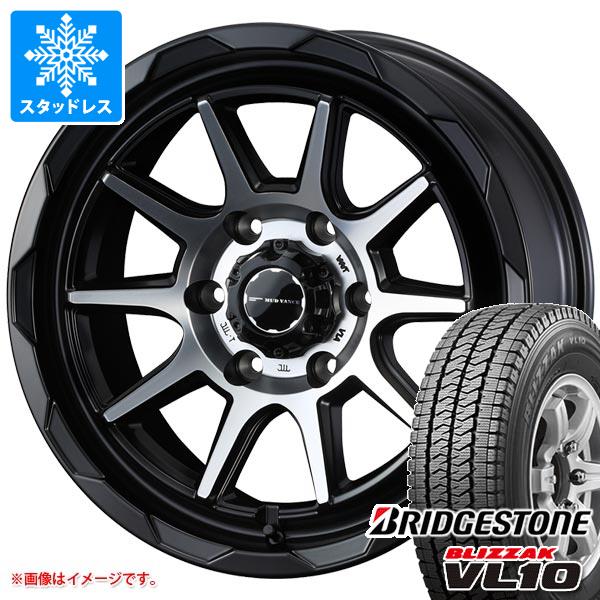 ハイエース 200系用 スタッドレス ブリヂストン ブリザック VL10 195/80R15 107/105N マッドヴァンス06 タイヤホイール4本セット