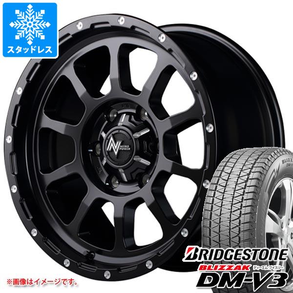 ハイエース 200系用 2022年製 スタッドレス ブリヂストン ブリザック DM-V3 215/70R16 100Q ナイトロパワー M10 パーシング タイヤホイール4本セット