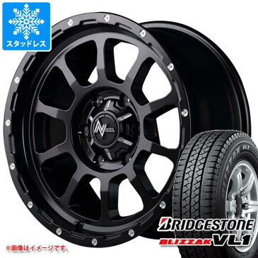 ハイエース 200系用 2022年製 スタッドレス ブリヂストン ブリザック VL1 195/80R15 107/105L ナイトロパワー M10 パーシング タイヤホイール4本セット